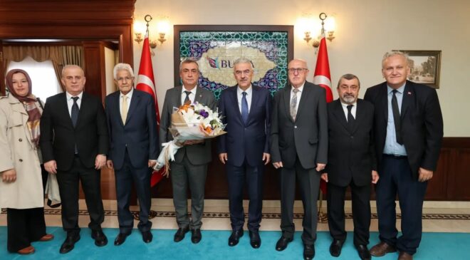 Türkiye Emekliler Derneği Bursa Şubesi’nden Vali Ayyıldız’a ziyaret