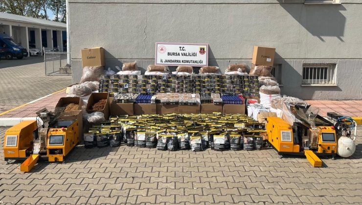 Bursa’da Kaçakçılık Operasyonu: 3,2 Milyon TL’lik Kaçak Tütün Ele Geçirildi