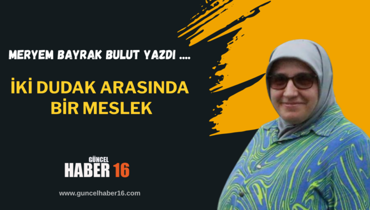 İki Dudak Arasında Bir Meslek