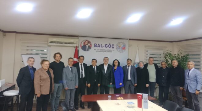 BAL-GÖÇ’TEN DSP BURSA TEŞKİLATINA BALKANLAR VE TÜRKLERİN YAŞAM MÜCADELESİ BULUŞMASI