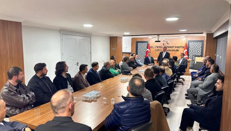 MHP Mudanya İlçe Teşkilatı’ndan İl Başkanı Özcanbaz’a hayırlı olsun ziyareti