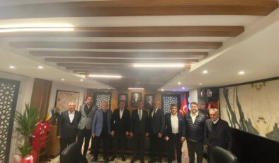 Servis ve halk otobüsçülerinden MHP Bursa İl Başkanı Özcanbaz’a ziyaret
