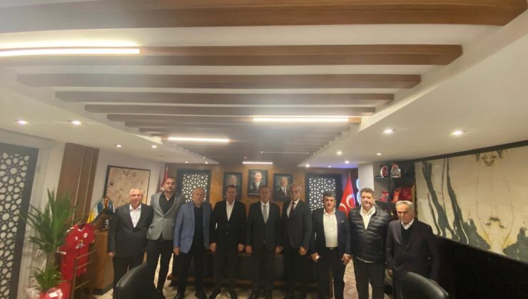 Servis ve halk otobüsçülerinden MHP Bursa İl Başkanı Özcanbaz’a ziyaret