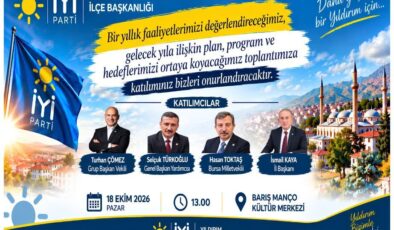 İYİ Parti Yıldırım’da bir yıllık çalışmalar masaya yatırılacak