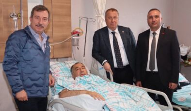 Hasan Toktaş’tan Mısırlıoğlu’na hastanede ziyaret