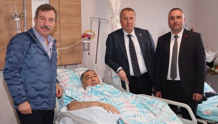 Hasan Toktaş’tan Mısırlıoğlu’na hastanede ziyaret