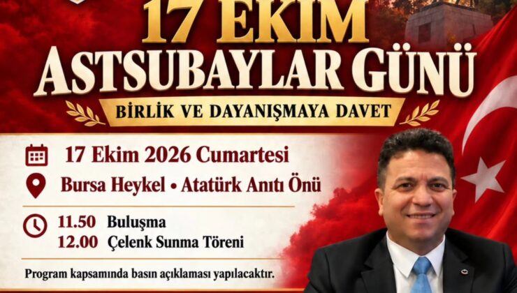 EMEKLİ ASTSUBAYLAR 17 EKİM’DE BURSA HEYKEL’DE BULUŞACAK