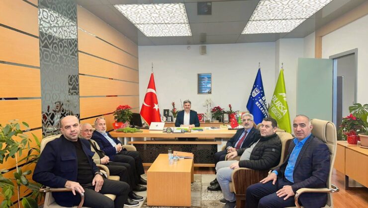 İbrahim Özacar’dan Bursa Kent Konseyi Başkanı Orhan Samast’a hayırlı olsun ziyareti