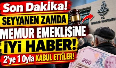 Memur emeklilerinin seyyanen zam davasında yeni gelişme: Gözler Anayasa Mahkemesi’nde